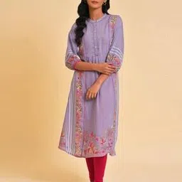 w Floral Print A-Line Kurta-picture-39