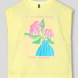 rio girls Girls Floral Print Regular Fit Round-Neck T-Shirt-picture-12