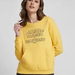 spykar Women Embroidered Regular Fit Sweatshirt-picture-53