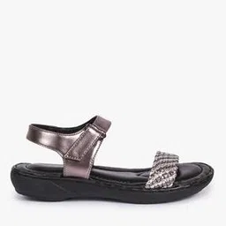 Women Basket-Weave Sandals with Velcro Closure-image-67