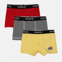 mackly Pack of 3 Logo Print Boxers-picture-51