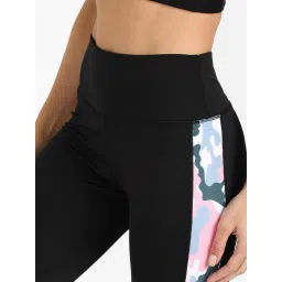 Rock Paper Scissors Gym Tights - Black image 3