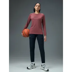 Technosport Women Printed Sports T-Shirt for Yoga and Fitness with Technocool+ - Mauve image 2