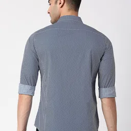 Basics Men Slim Fit Printed Cotton Casual Shirt image 3