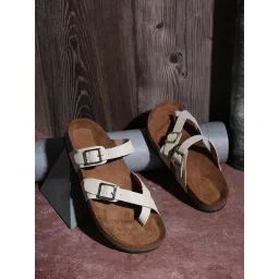 MOZAFIA Cream Women Casual Sandals image 2