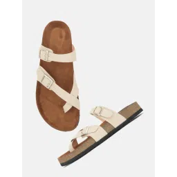 MOZAFIA Cream Women Casual Sandals image 4