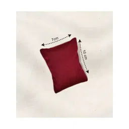 La Trove Luxury Maroon Velvet Watch Organizer Pillows - Pack of 2 image 3