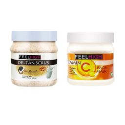 FEELHIGH Face & Body De-Tan Scrub And Vitamin C Mask - 1000ml-picture-24