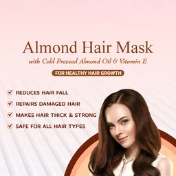 KURAIY Set Of 3 Almond Hair Masks with Vitamin E - 200 g Each image 3