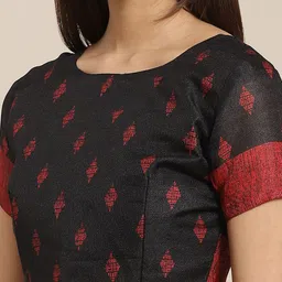 Saree mall Black Printed Saree image 5