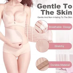 Lillas cotton 3-in-1 Post-Pregnancy Support Belt for Abdomen,Waist & Pelvis Slimming Belt for After Delivery C-Section Abdomen Belt Postpartum Stomach Wrap Abdominal Belt image 3