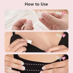 ear lobe & accessories Body Tape for Fashion, Tape for Clothes, Fabric Tape for Women Clothing and Body, Double-Sided Fashion Tape for Clothing, Lingerie, and Dresses image 2