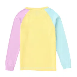 Cub McPaws Girls Yellow & Pink Printed Night Suit image 4