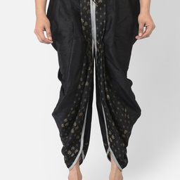 DEYANN Men Black Printed Dhoti Pants-picture-32