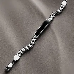Fashion Frill Men Silver-Plated Stainless Steel Link Bracelet-picture-31