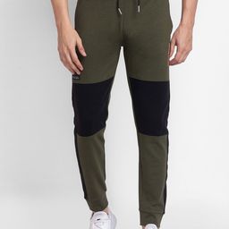 SPYKAR Men Oilive-Green Colored Solid Cotton Track Pants-picture-37