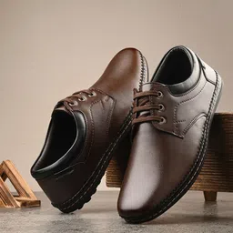 Rising Wolf Leather Formal Derbys Shoes-image-27