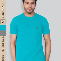 LUX NITRO Pack Of 2 Round Neck Lounge T-Shirts-picture-53