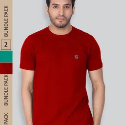 LUX NITRO Pack Of 2 Anti Odour Round Neck Lounge T-Shirt-picture-35