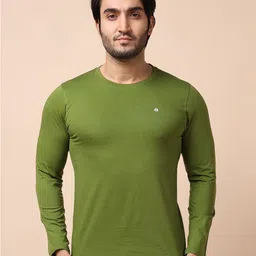 berry blues Men Olive Green Cotton T-shirt-picture-34