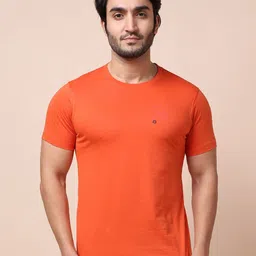 berry blues Men Orange Cotton T-shirt-picture-17
