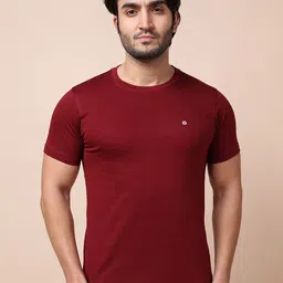 berry blues Men Solid Cotton T-shirt-picture-32