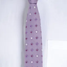 Alvaro Castagnino Men Purple Printed Broad Tie image 2