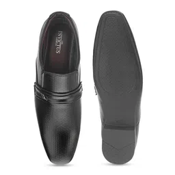 INVICTUS Men Black Solid Formal Slip-On Shoes image 2