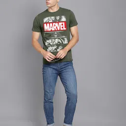 Free Authority Men Marvel Comics Printed Pure Cotton T-shirt image 5