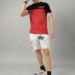 Free Authority Men Cotton Dragon Ball Z Printed Round Neck T-shirt image 5