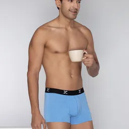 XYXX Men Melange Ace IntelliFresh Super Combed Cotton Trunks image 3
