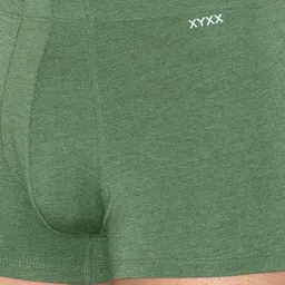 XYXX Men Pack of 1 Melange Uno IntelliFresh Super Combed Cotton Trunks image 2