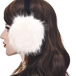 malvina Winter Earmuffs for Women's & Girl's Winter Ear muffs Large Over Ear Foldable EarMuff (White) image 4