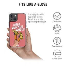 DailyObjects Girls Run The World Printed iPhone 13 Mini Super Slim Back Case image 4