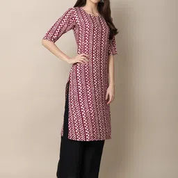 7threads KALINI Women Multicoloured Pack of 2 Digital Printed Straight Kurta image 5