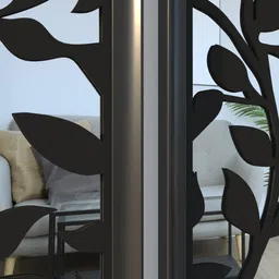 Art Street Set Of 3 Black Patterned Wall Mirrors image 4