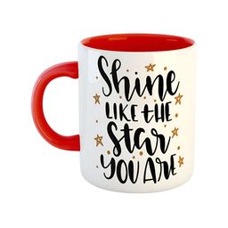 ARTBUG Red Printed Ceramic Glossy Mugs-picture-35