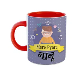 ARTBUG Red & White Printed Ceramic Glossy Mug 350 ml-picture-23