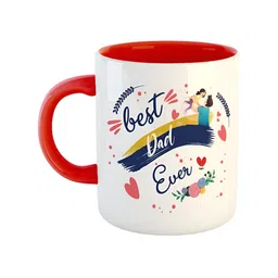 ARTBUG Red Best Dad Ever Printed Ceramic Glossy Mugs 350 ml-picture-24