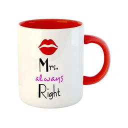 ARTBUG Red Printed Ceramic Glossy Mug image 2