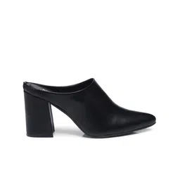 GNIST Women Pointed Toe Block Heel Mules image 4