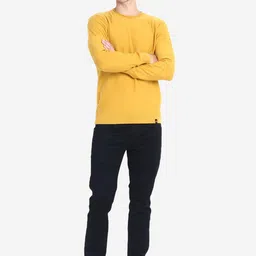 JoE Hazel Men Mustard Cotton Pullover image 4