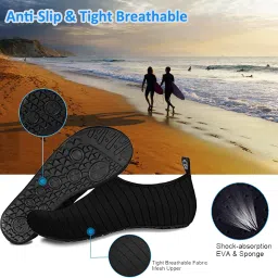 vucatin Water Shoes Womens Mens Beach Shoes, Quick-Dry Barefoot Aqua Shoes Socks Snorkeling Shoes Water Socks for Outdoor Beach Swim Surf Walking Yoga image 1