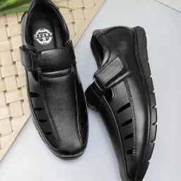 brute Faux Leather Sandals for Men | Fisherman Sandals | Closed Ethnic Sandals image 2