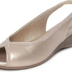 marc loire Women's Open Toe Block Heel Metallic Fashion Sandals for Everyday image 1