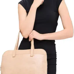 caprese Rima Laptop Bag for Women (Medium, Brown) image 1