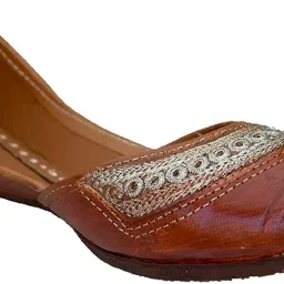 countless steps mojaris for Women Punjabi Jutti for Women Stylish Juti for Women Ladies Jutti Women Jutti Bellies for Women Stylish nagra Juti for Women Rajasthani Jutti for Women Stylish Leather -B61BLACK$ image 2