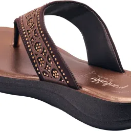 puntoblu Women's Ethnic Flat Slip-on Slippers | Cushioned Footbed | Anti Skid| Lightweight image 5