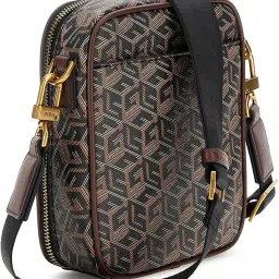 guess Ederlo Black Printed Sling Bag image 4