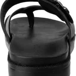 metro Men Leather Thong Slipper | Chappal | Open Sandal image 3